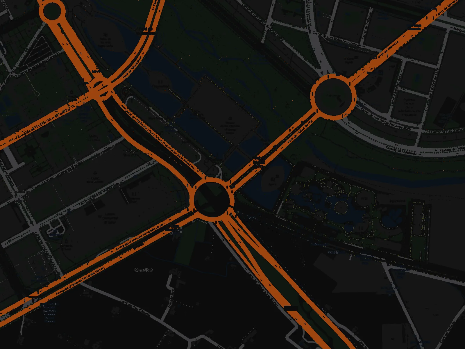 Plano de la zona de Sala MYA, junto a la Ciudad de las Artes y las Ciencias